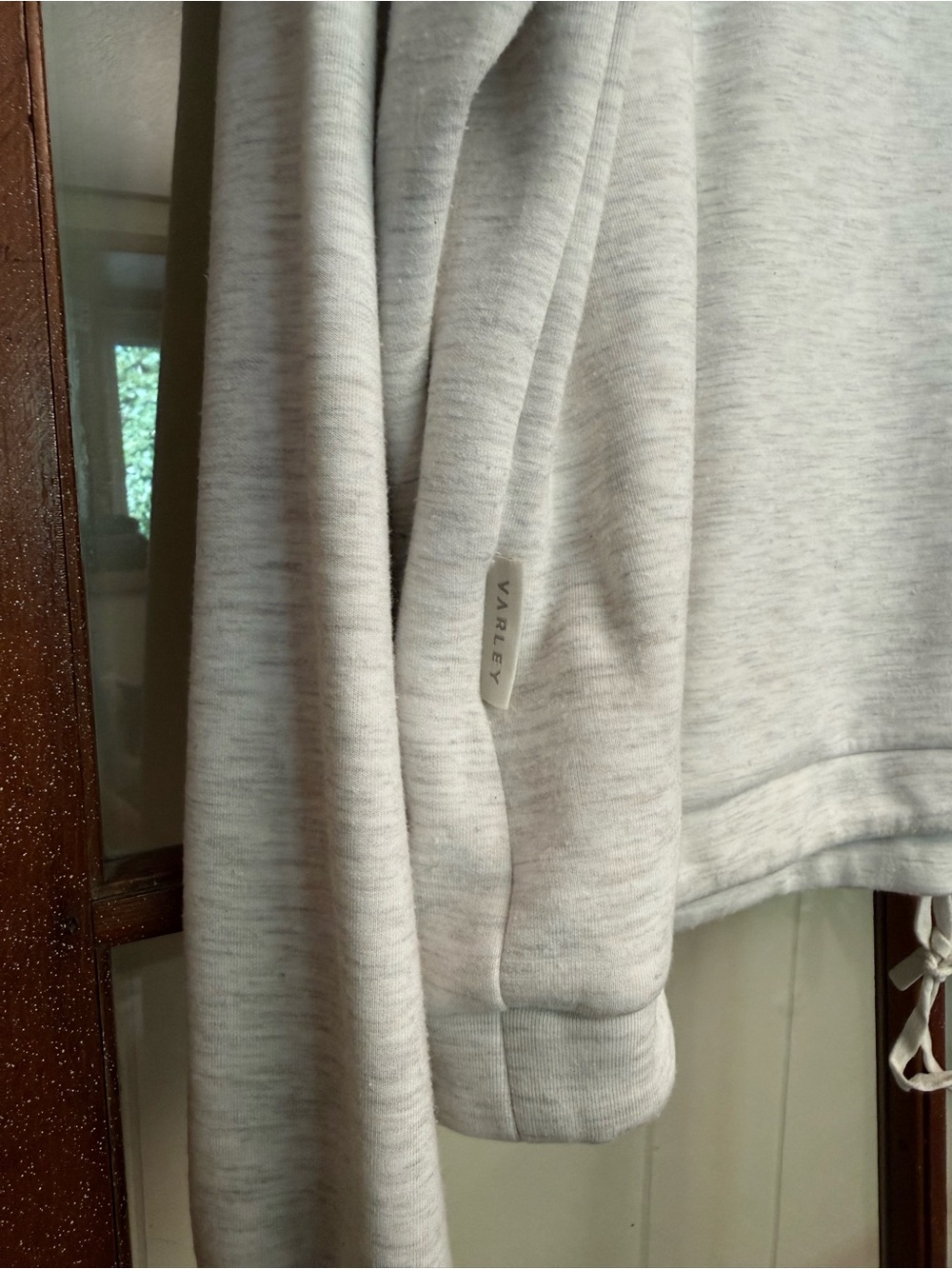Varley Women’s Betsy Sweat DoubleSoft Oversized Sweatshirt Ivory Marl Size Large - Picture 11 of 13